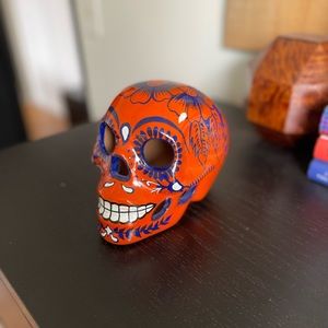 Medium Orange Sugar Skull